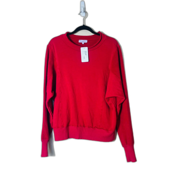 NWT Michael Stars Los Angeles Red Kali Pullover Large MSRP $148 - Picture 1 of 10